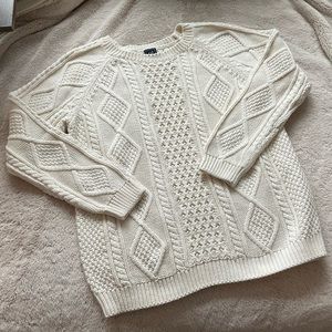 Cable Knit Pullover Sweater